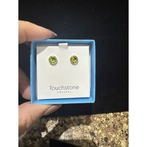 Touchstone Crystal Swizzle Citrus‎ Earrings NEW